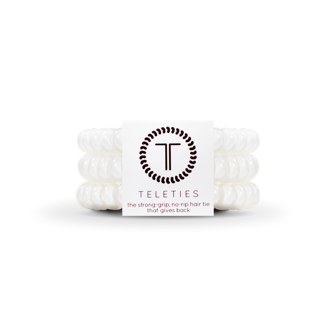 Spiral Hair Coils | Small | Coconut White Hair Ties: Small