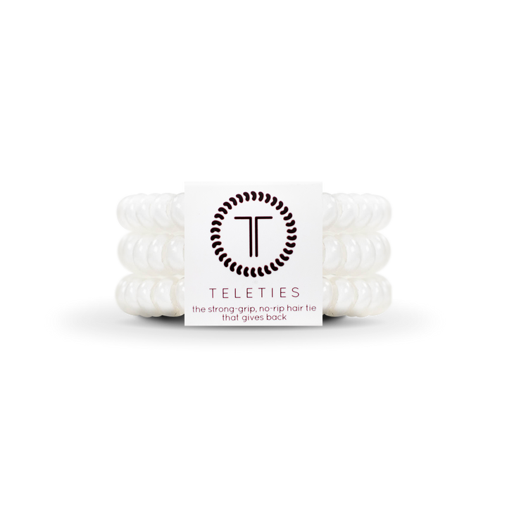 Spiral Hair Coils | Small | Coconut White Hair Ties: Small