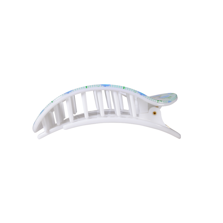 Blue Marigold | Medium | Flat Round Hair Clip