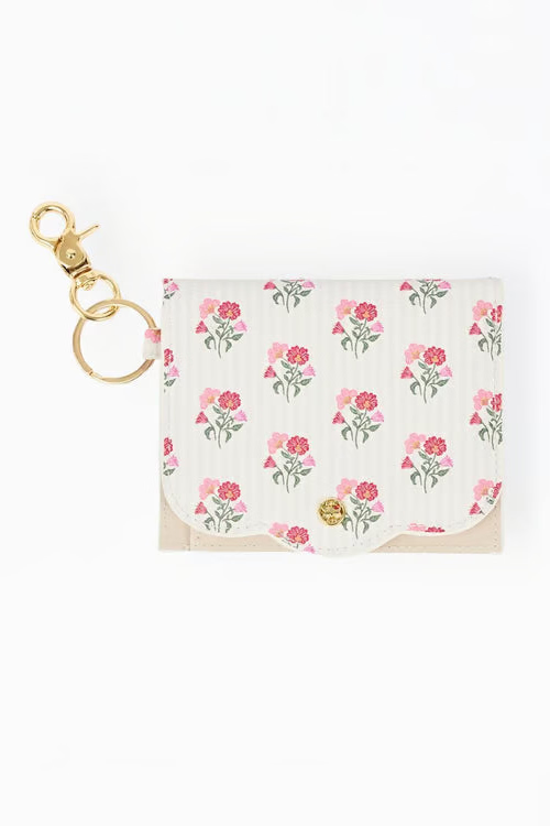 Scalloped ID Wallet - Meadow Blush
