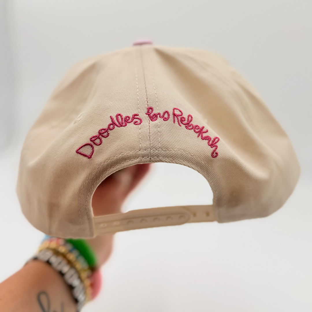 Thankful Grateful Stressed Embroidered Hat With Decorative Bill