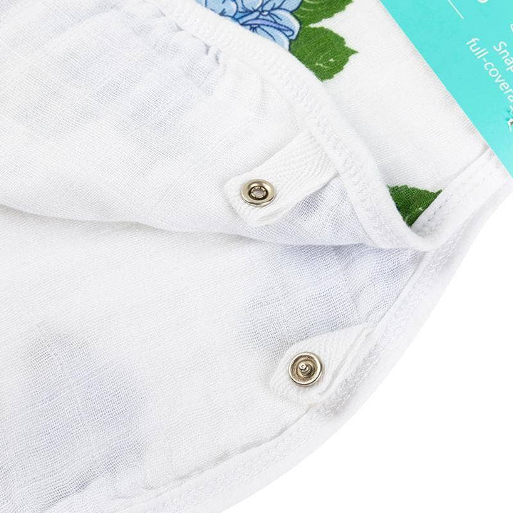 Hydrangeas Baby Burp Cloth and Bib 2 in 1