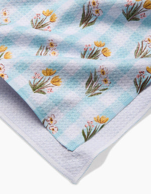 Picnic Plaid Blue Tea Towel