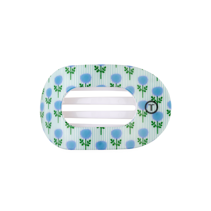 Blue Marigold | Medium | Flat Round Hair Clip