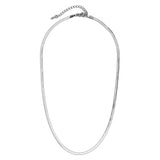 Snake chain necklace: SILVER / 15.5"