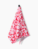 Pink Blooms Tea Towel