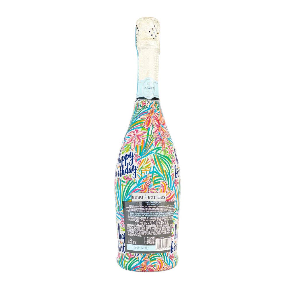 Happy Birthday Floral - Prosecco Collection