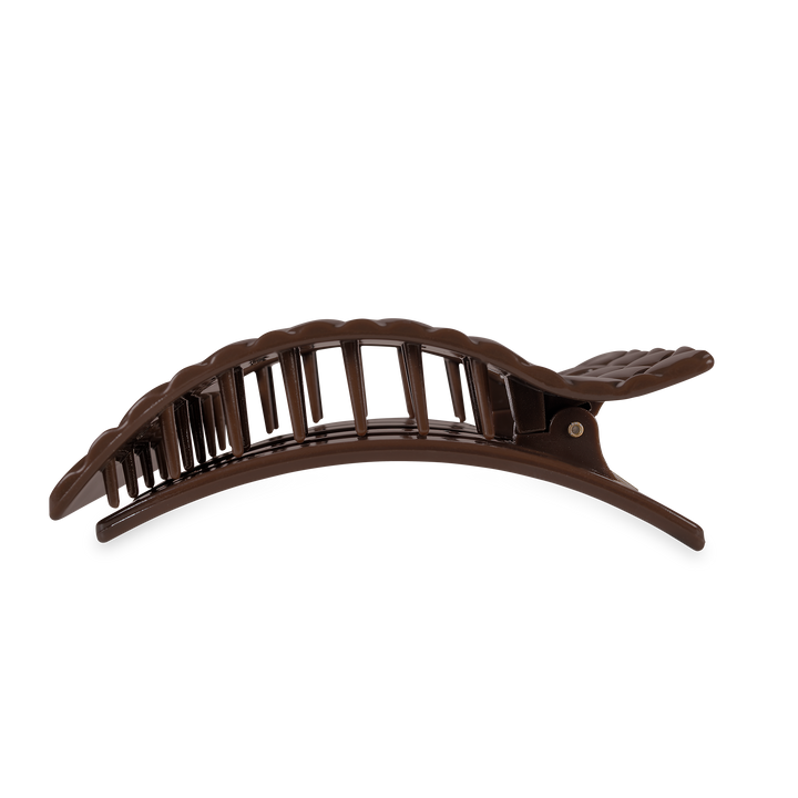 Flat Rectangle Hair Clip | Large | Truly Taupe Quilted