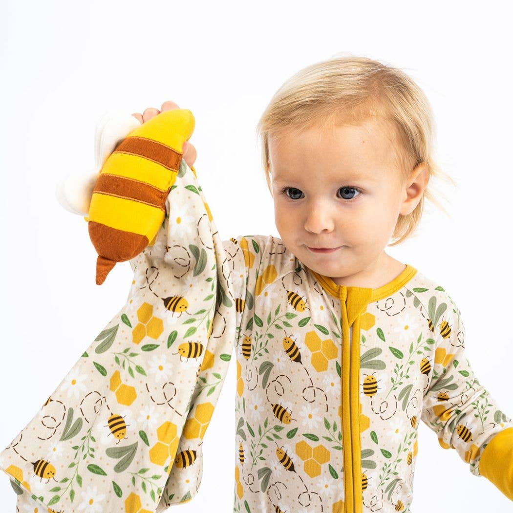 Happy Honey Bees Bee Baby Lovey: Yellow/Multi / O/S