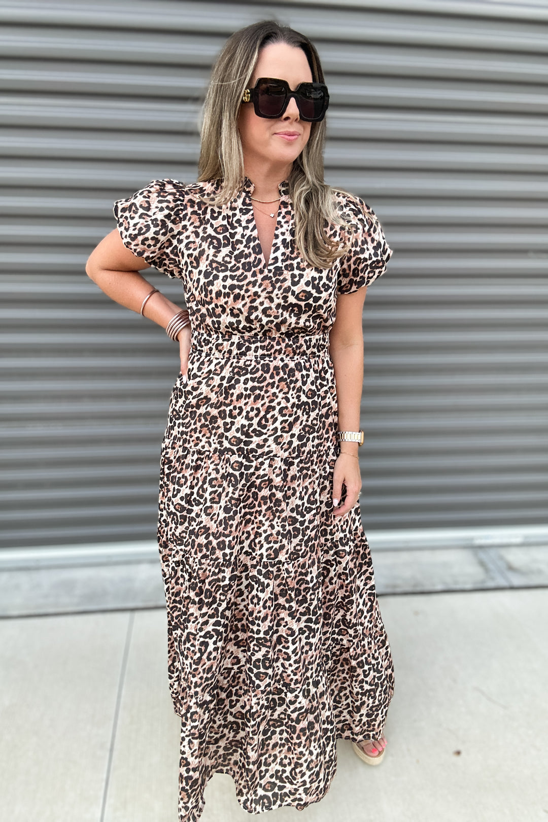 Tomorrow Is Calling Leopard Midi Dress