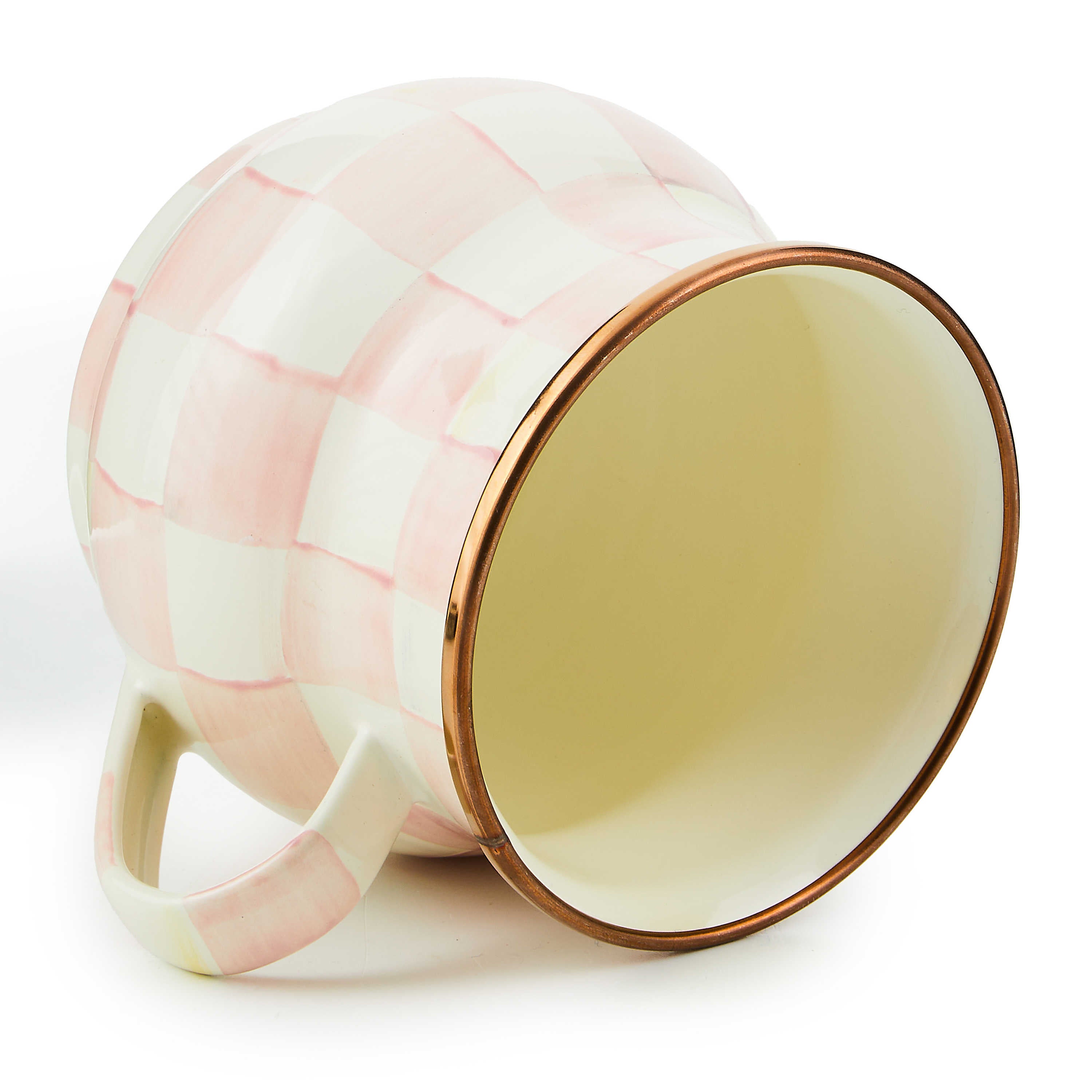 MacKenzie Childs Rosy Check Mug