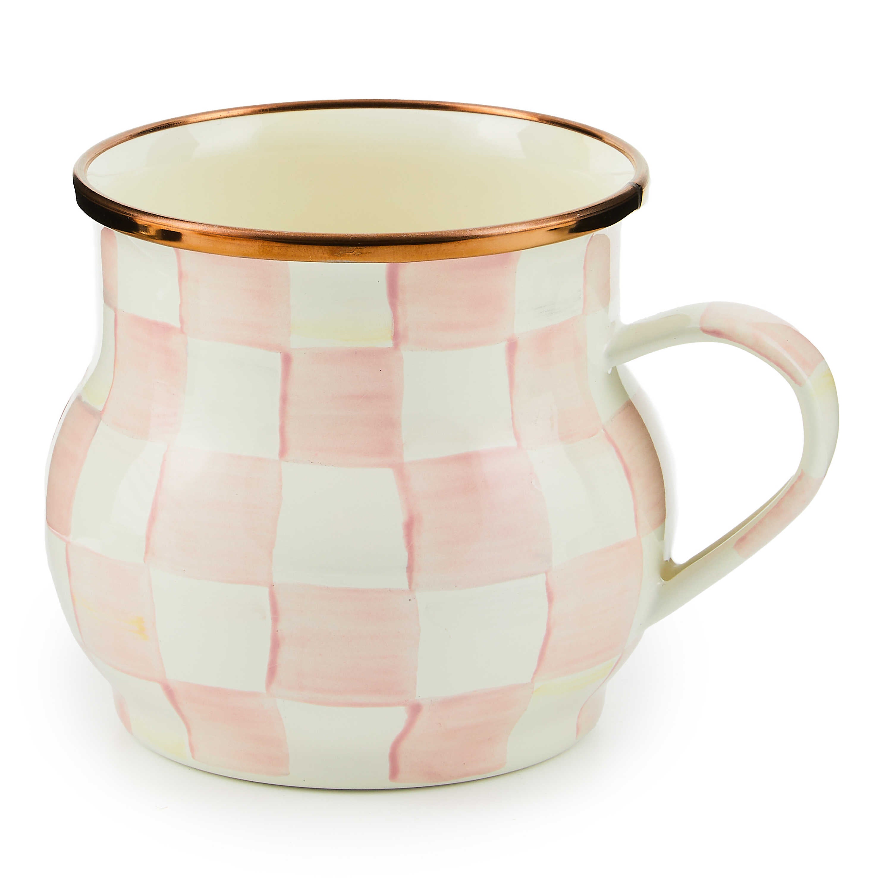 MacKenzie Childs Rosy Check Mug - Thumbnail 3