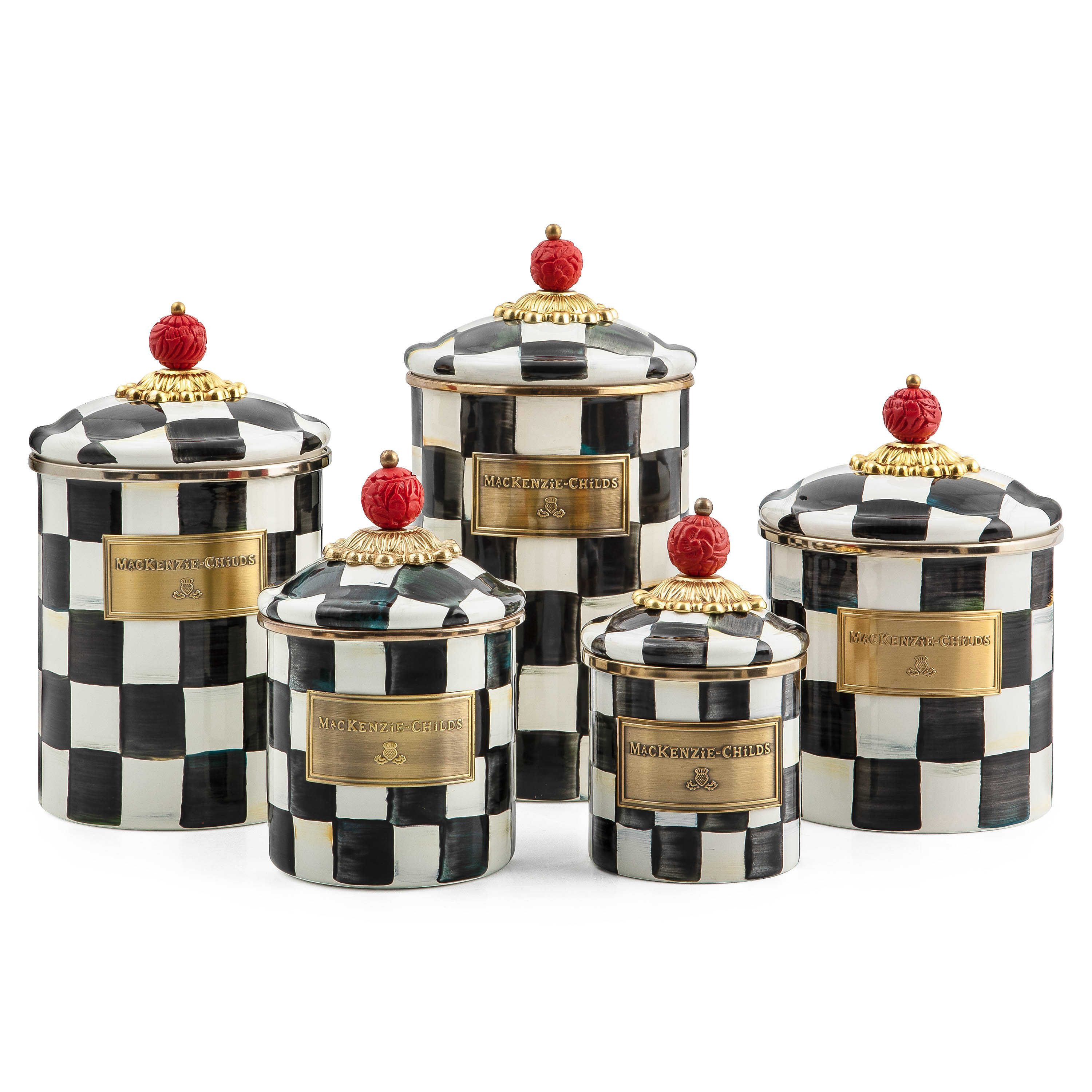 MacKenzie Childs: Courtly Check Small Canister