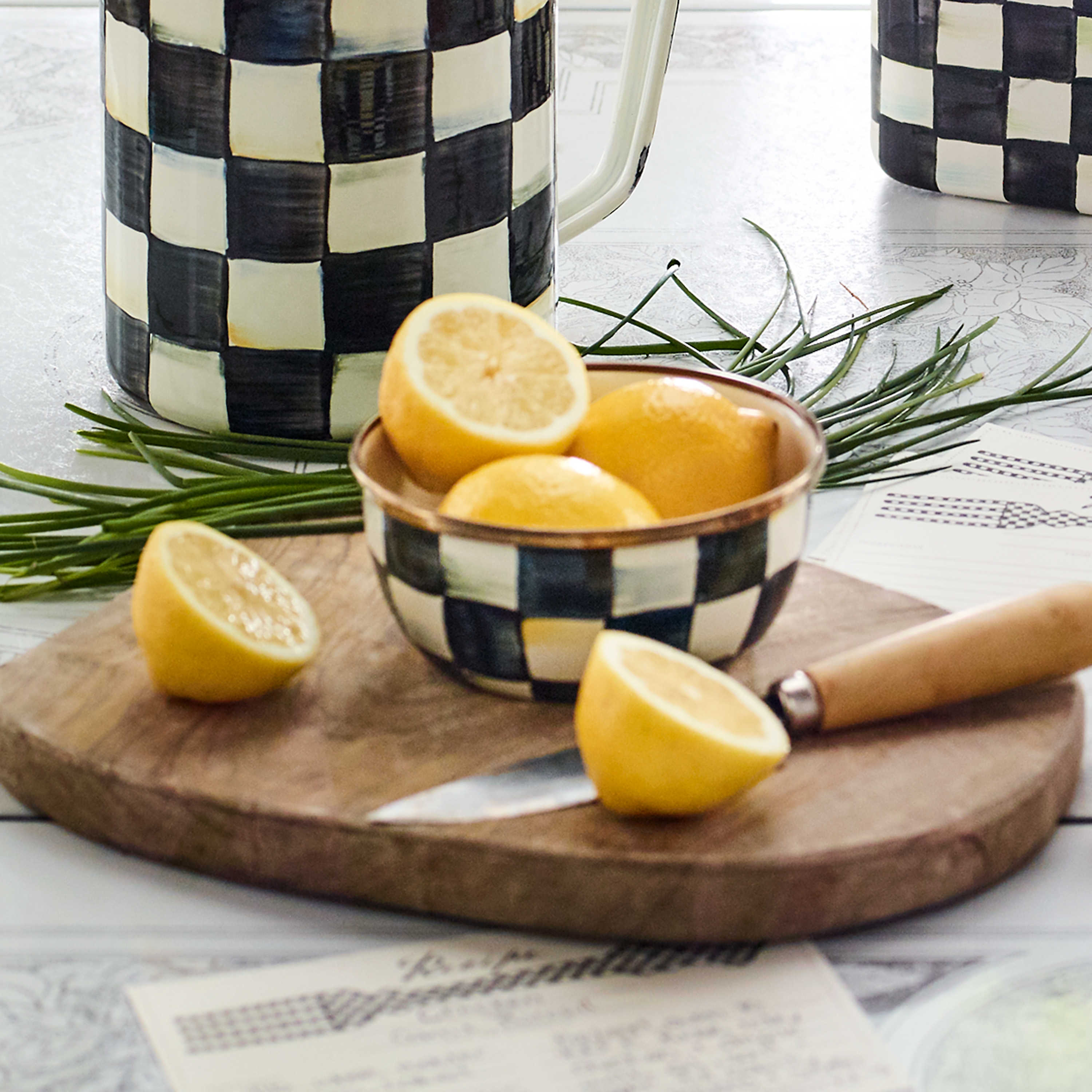 MacKenzie-Childs Courtly Check Pinch Bowl - Thumbnail 5