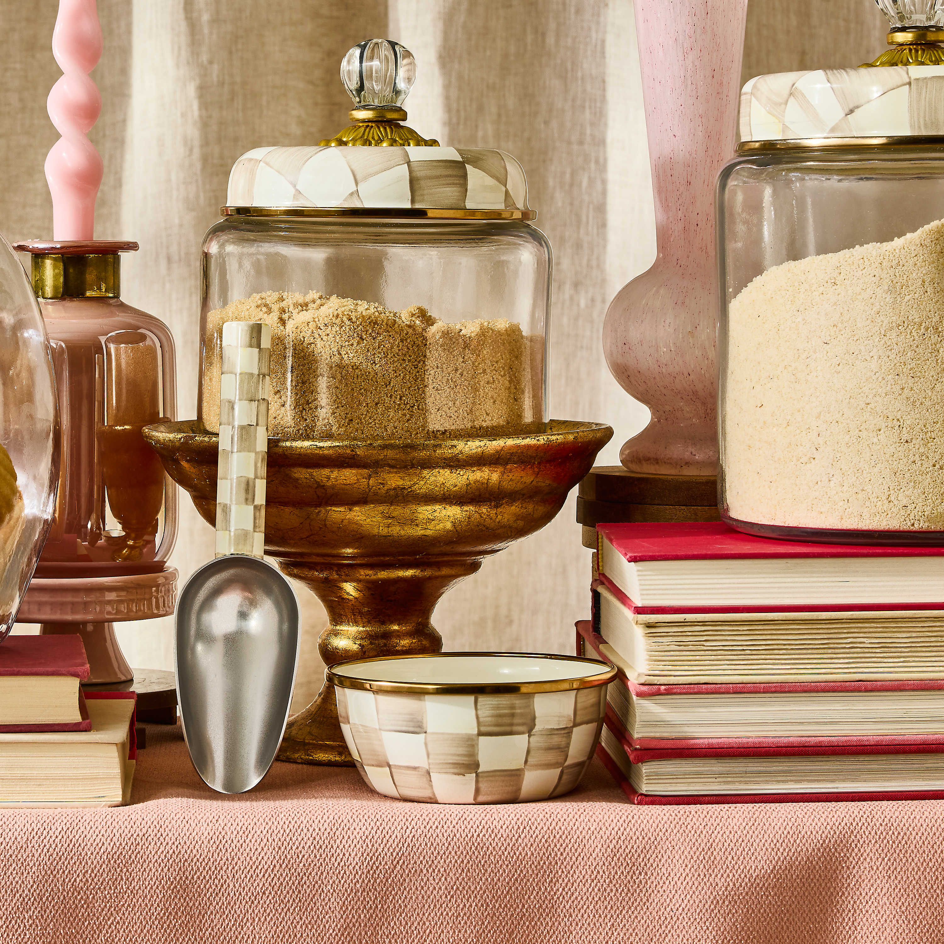 MacKenzie Childs Mocha Check Pinch Bowl - Thumbnail 2