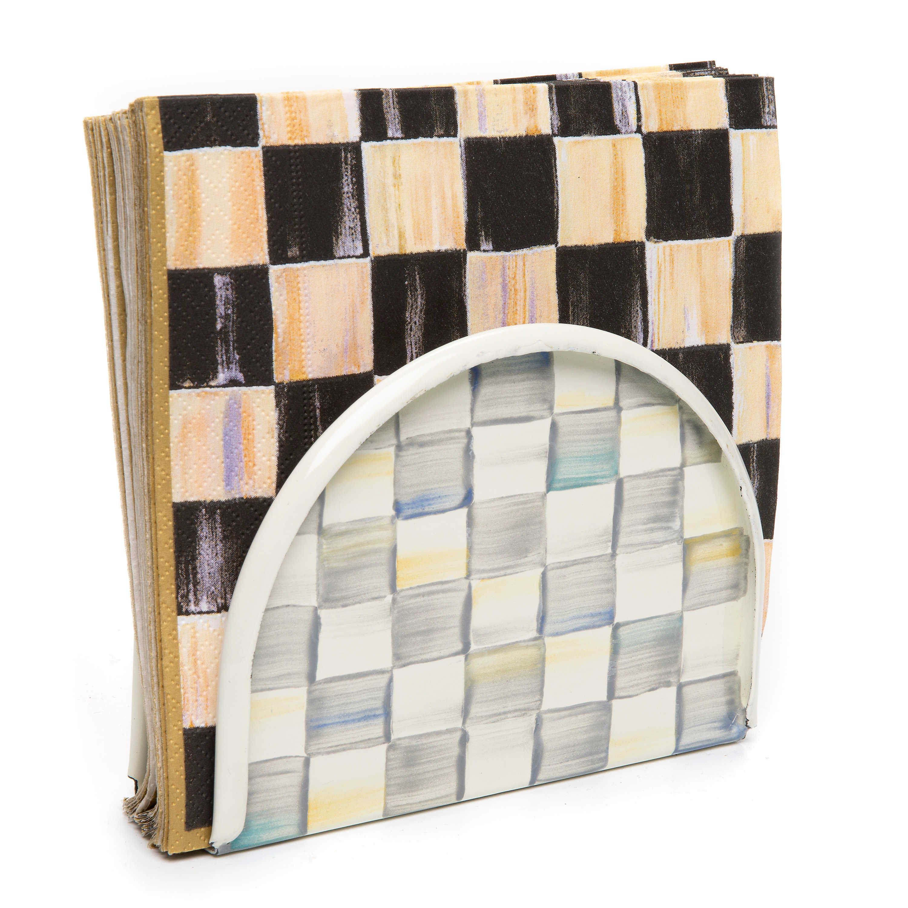 Sterling Check Napkin Holder - Thumbnail 4