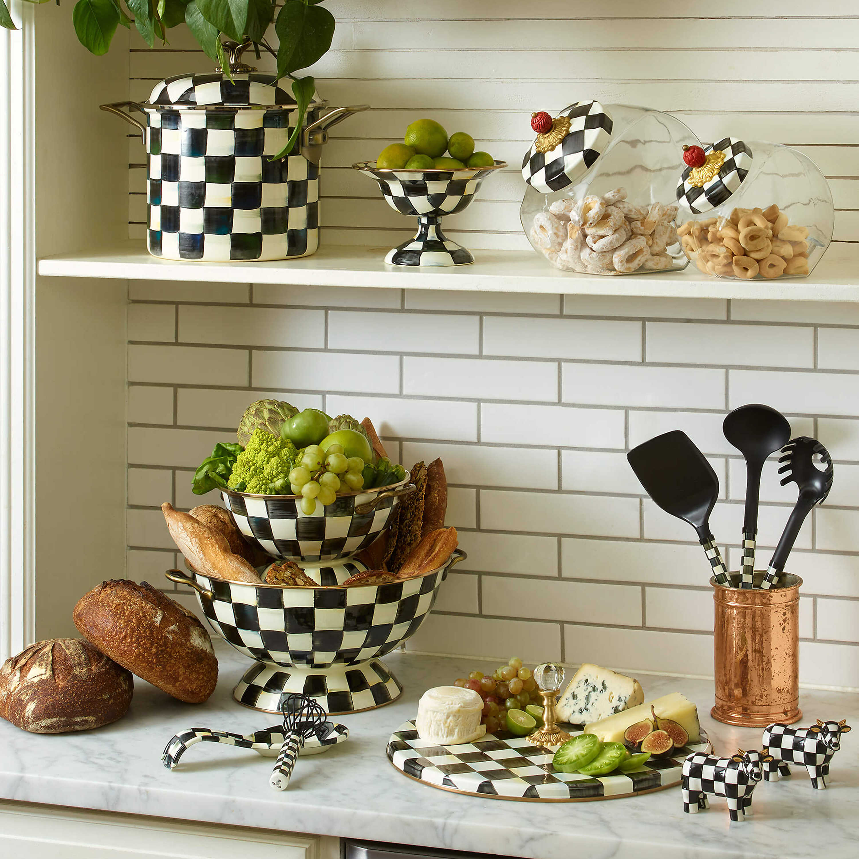 MacKenzie Childs: Courtly Check Spoon Rest – B Social Boutique