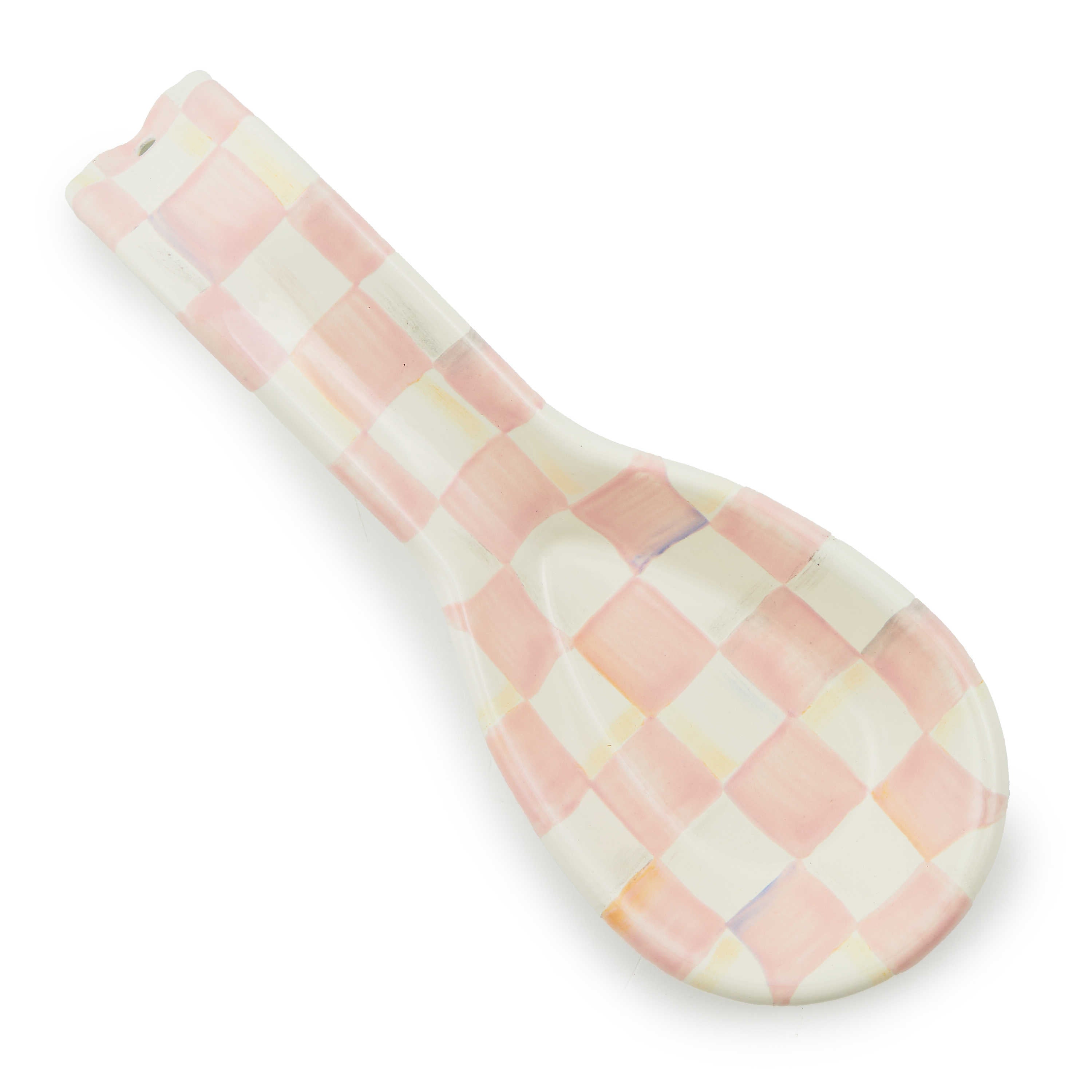 MacKenzie Childs: Rosy Check Spoon Rest - Thumbnail 3