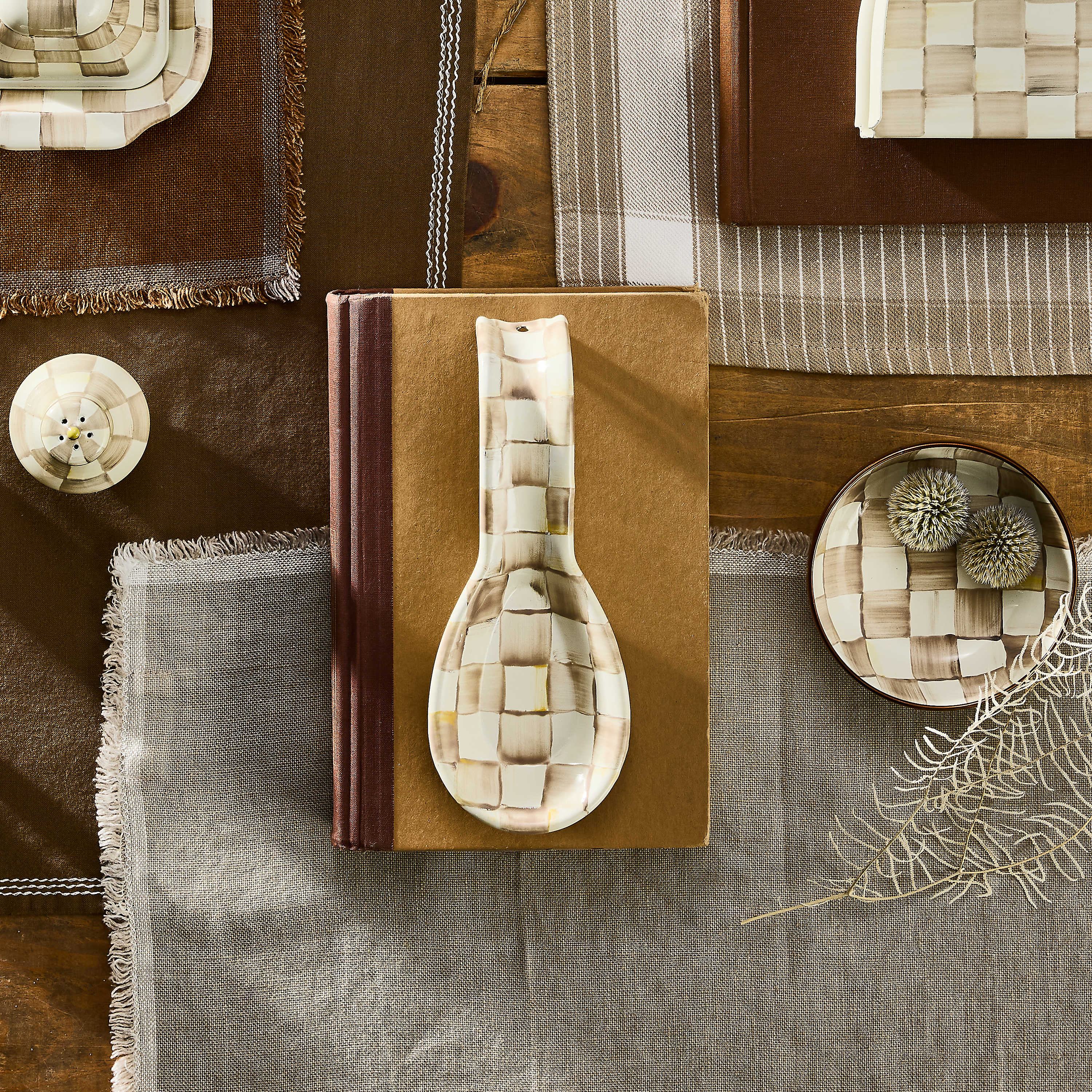 MacKenzie-Childs Rosy Check Spoon Rest - Thumbnail 5