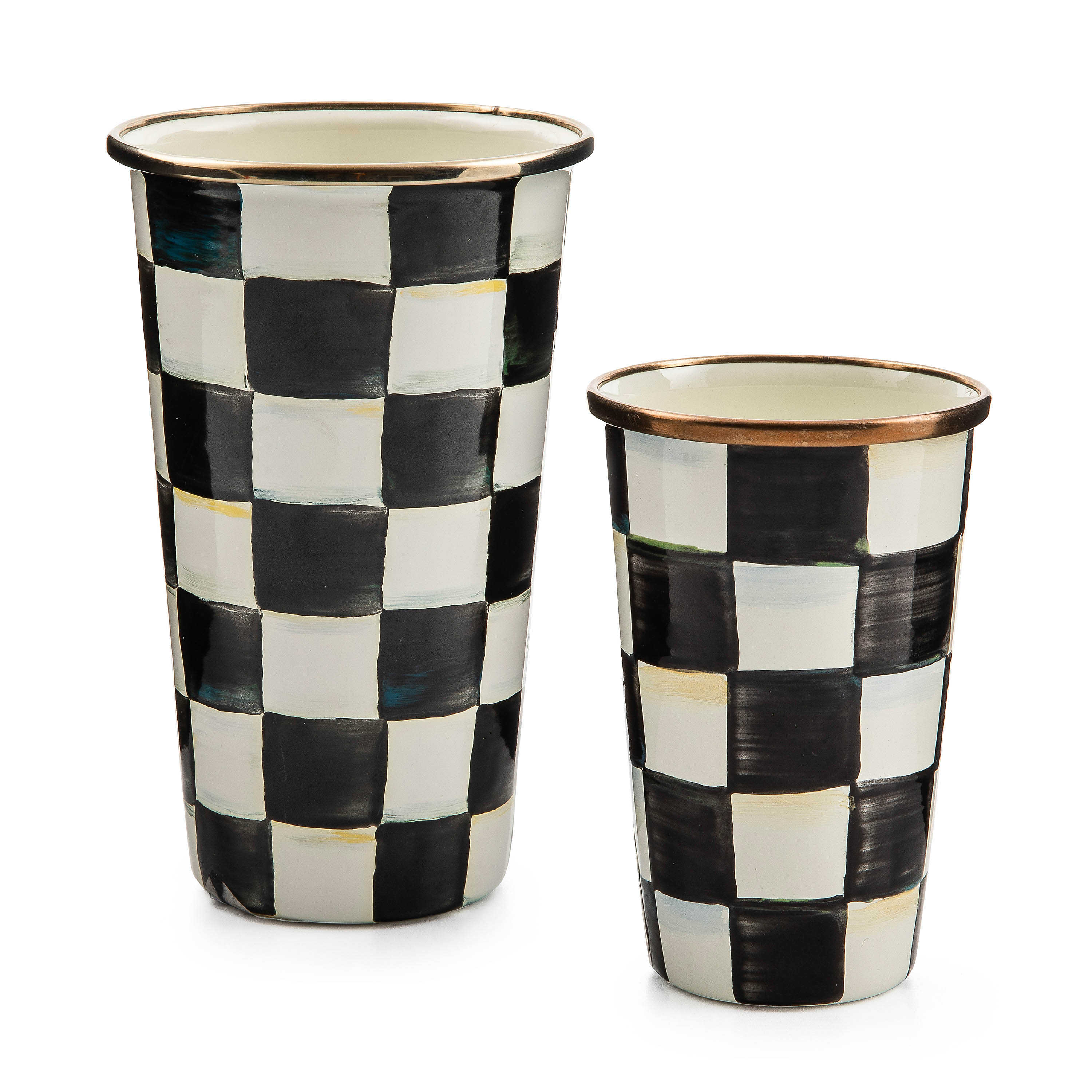 MacKenzie Childs: Courtly Check 20 Ounce Tumbler - Thumbnail 2