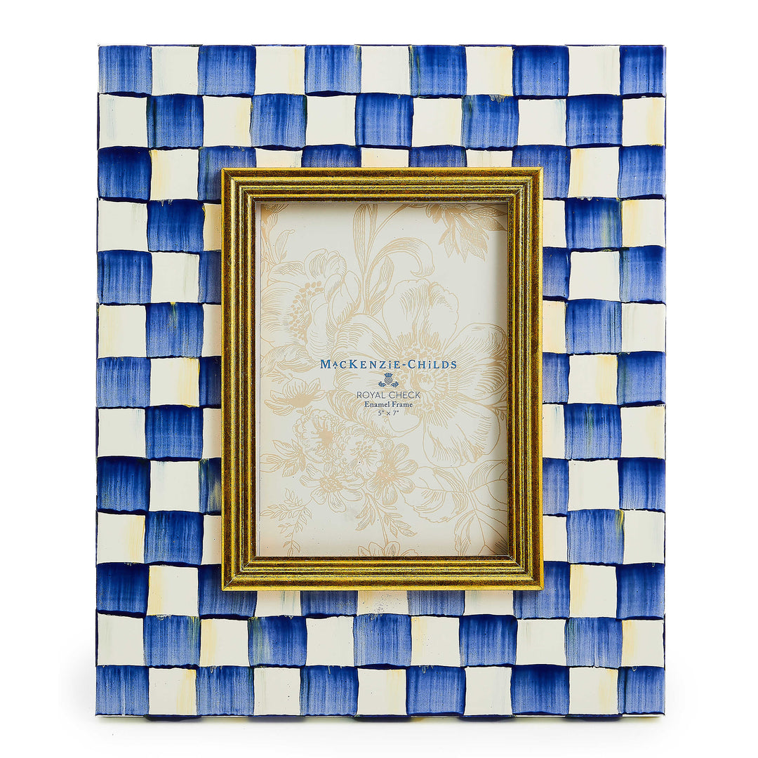 MacKenzie Childs: Royal Check 5" x 7" Frame - B Social Boutique