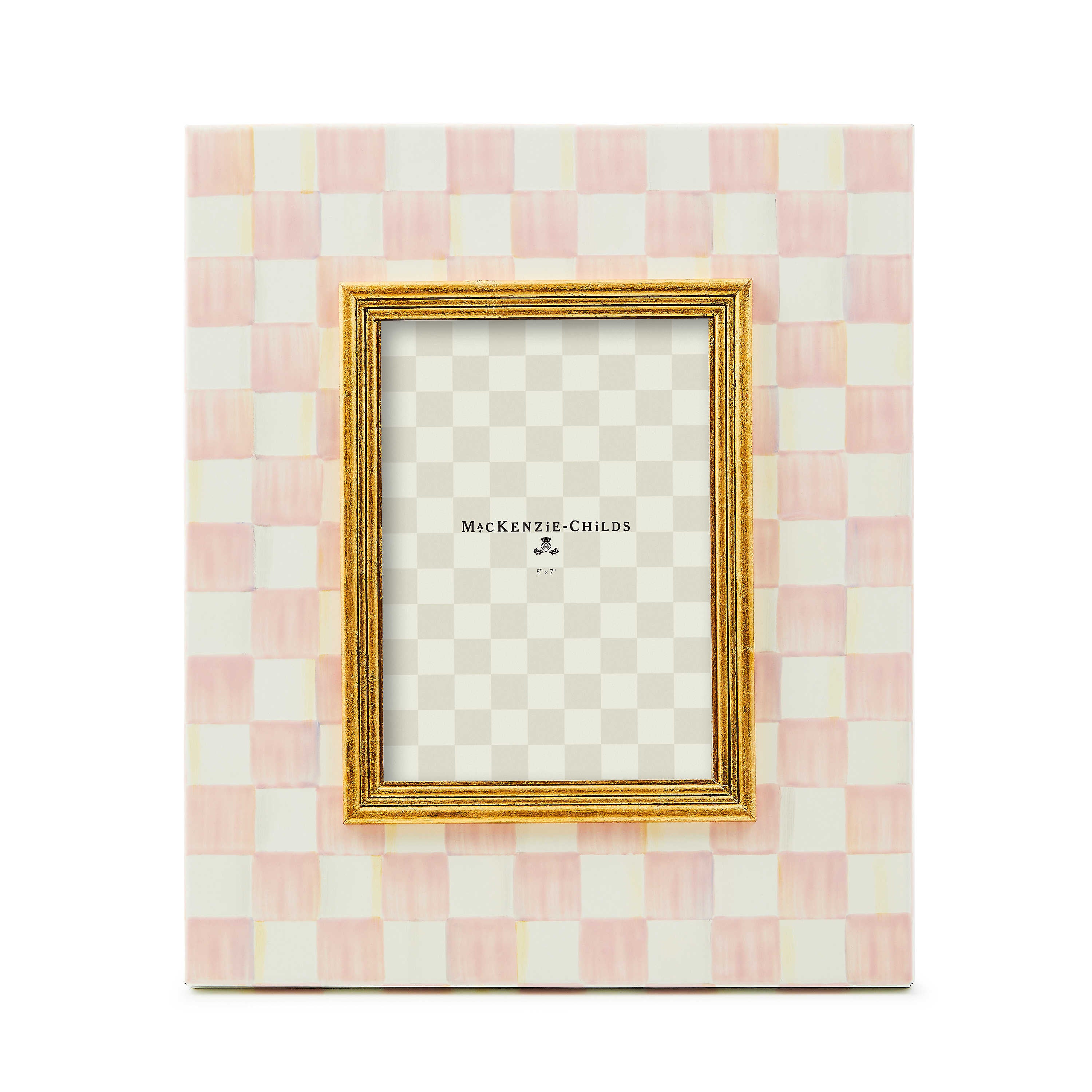 MacKenzie Childs Rosy Check Frame