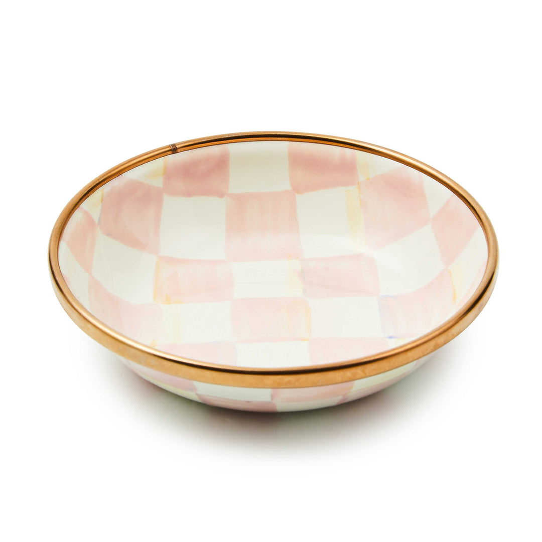 MacKenzie Childs: Rosy Check Dipping Bowl - B Social Boutique