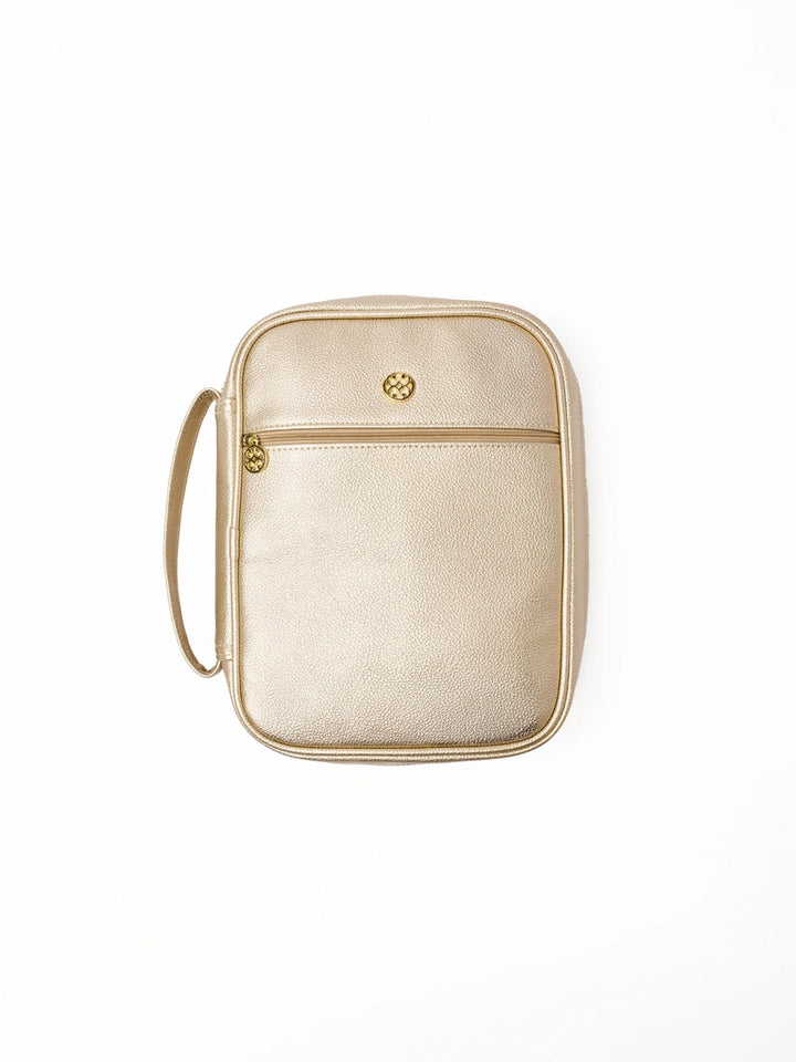 Mary Square: Bible Cover - Champagne