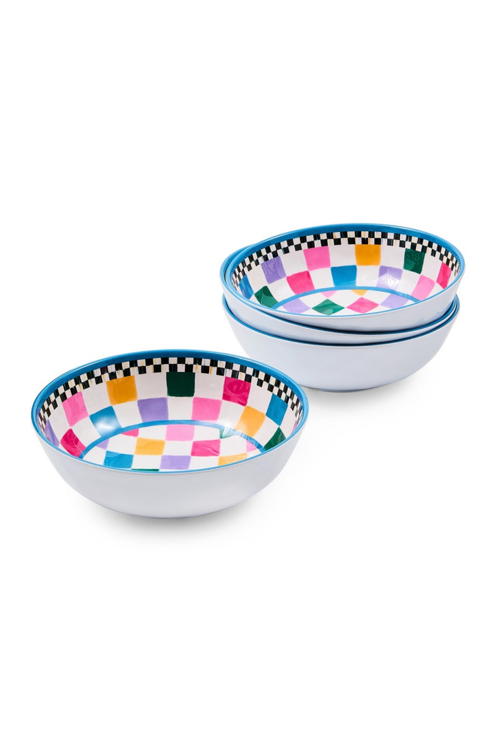 MacKenzie Childs: Jamboree Melamine Small Bowls, Set of 4