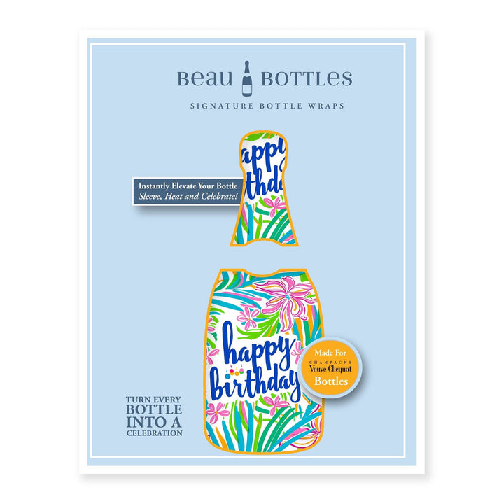 Beau Bottles Happy Birthday Floral - Champagne Collection