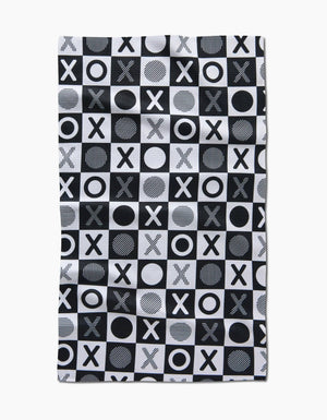 Checkered XOXO Tea Towel