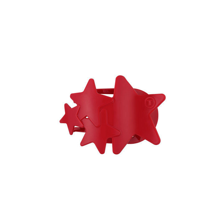 Flat Hair Clip | Small | Red Shooting Star