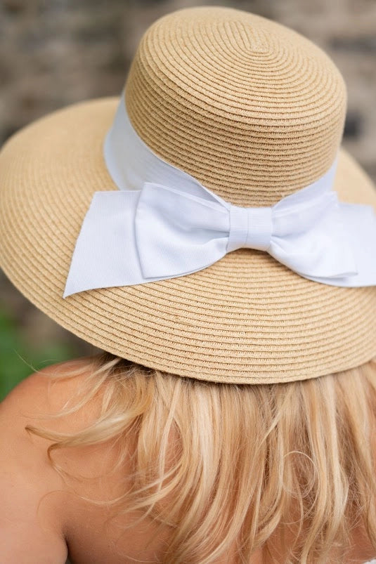 Lisi Lerch: Julie Straw Hat - White Bow