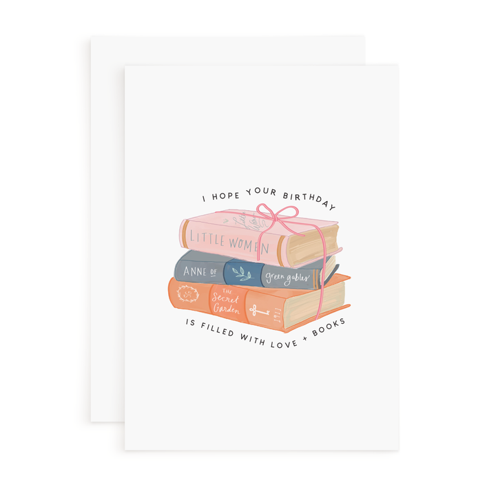 Happy Birthday Card - Books