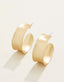 Spartina: Queenie Midi Hoop Earrings - Gold