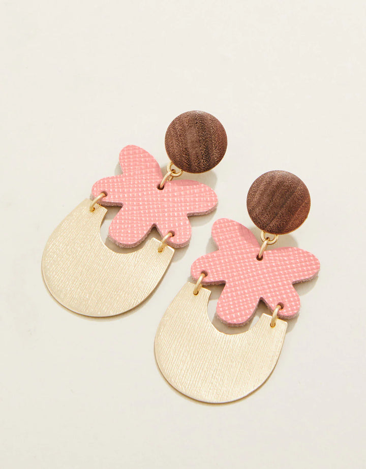 Pentas Flower Earrings Pink