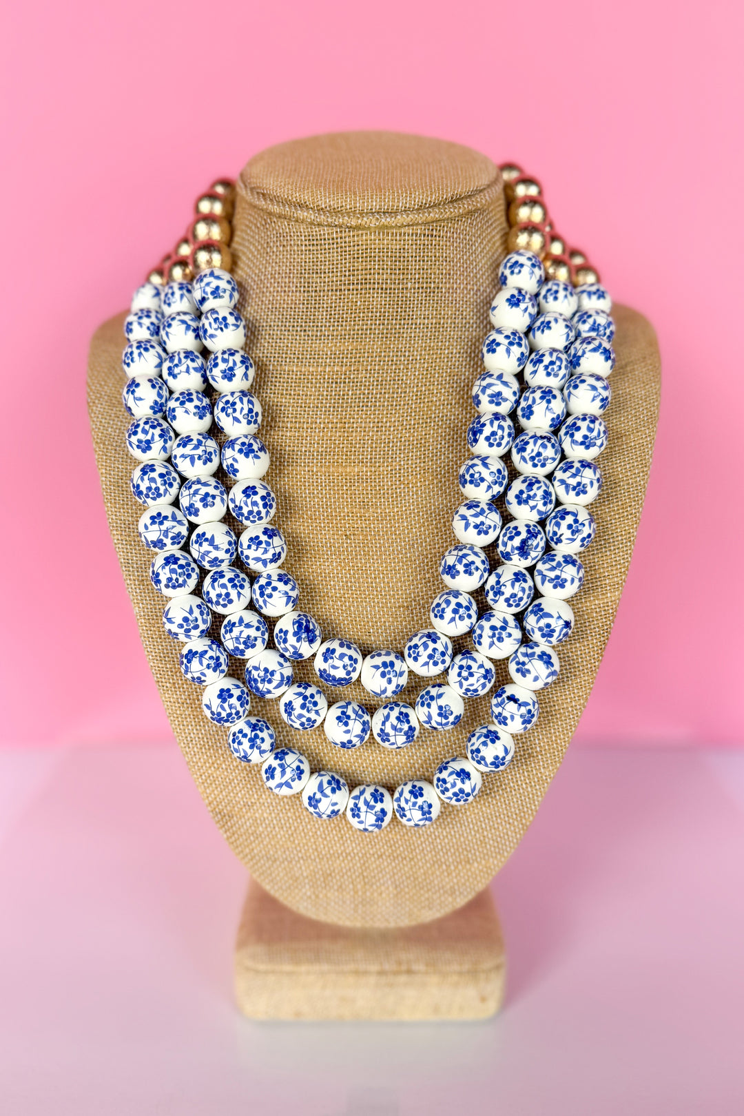 Ginger Jar Beaded Multi Strand Necklace