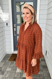 Molly Bracken: Give Thanks Dress - Rust