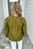 Please Remember Me Blouse - Olive