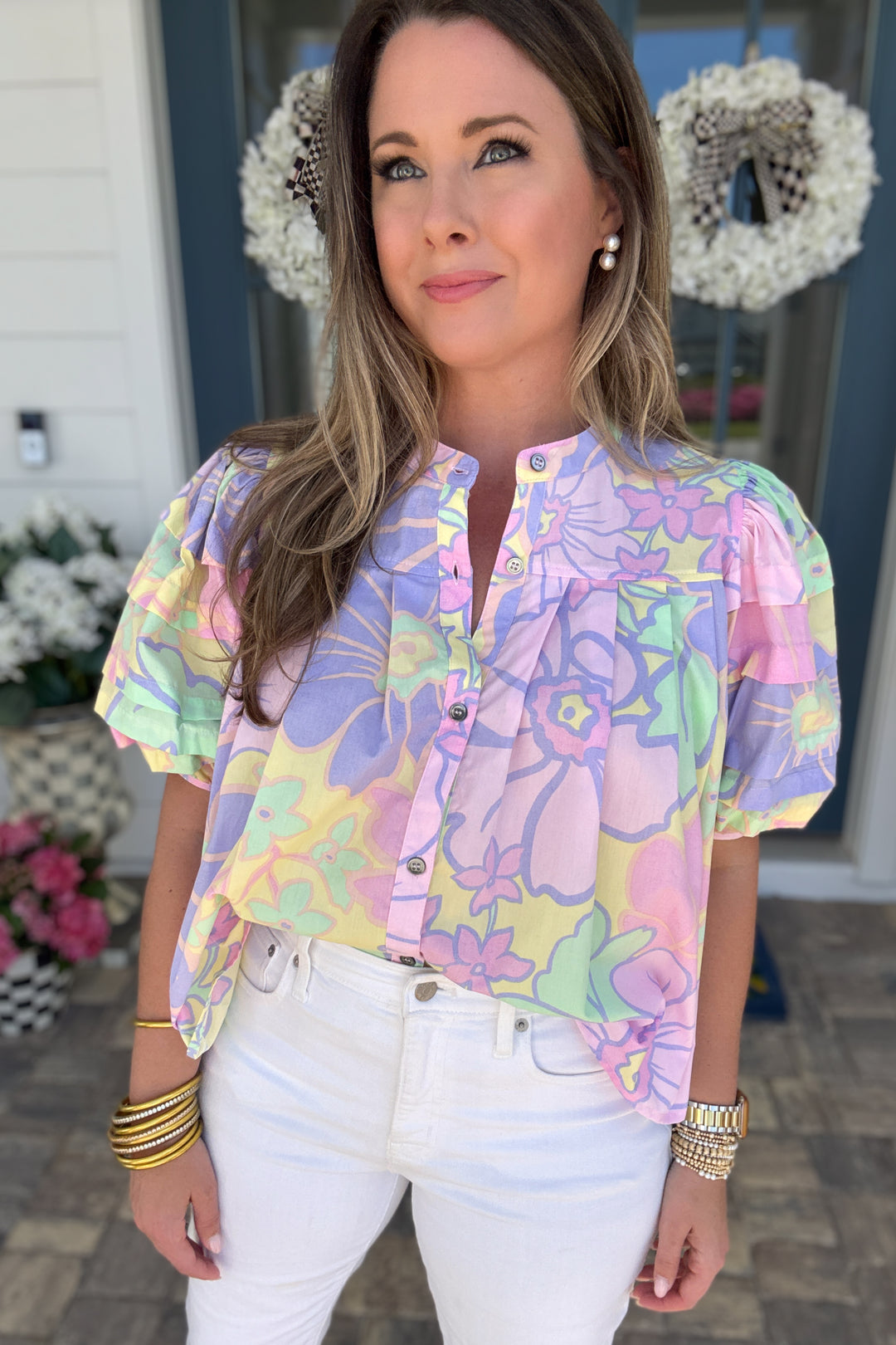 Karlie: Pretty In Pastel Blouse