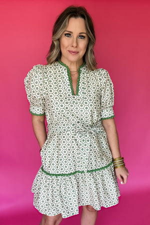 Par-Fect Swing Dress - Green Tea