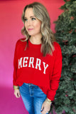 Z Supply: Merry Sweater-  Haute Red