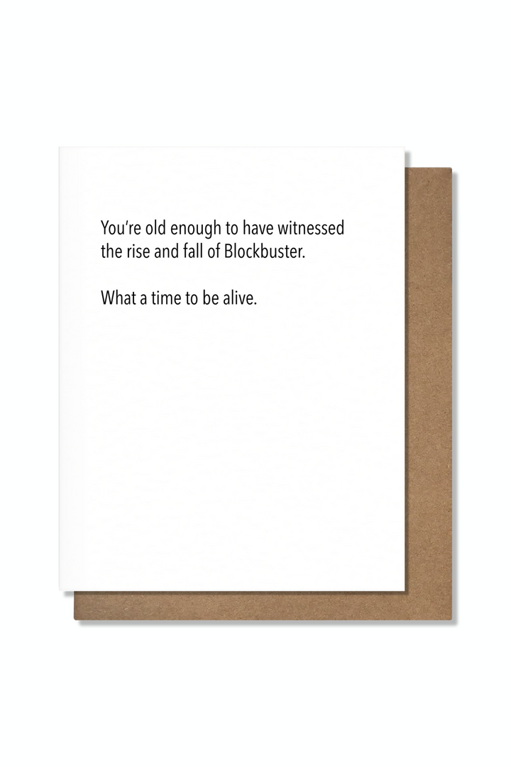 Blockbuster - Funny Birthday Card