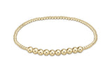 enewton: Classic Gold Beaded Bliss 2mm + 4mm Bracelet