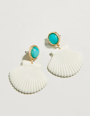 Spartina 449: Shellie Earrings - Natural/Amazonite