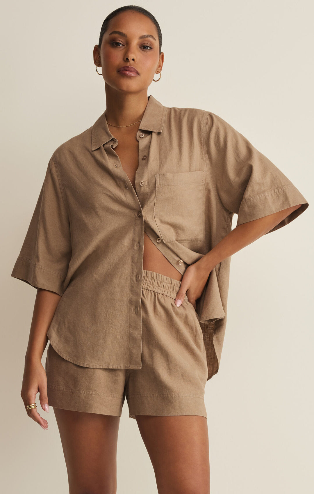 Z Supply: Expedition Button Up Taro