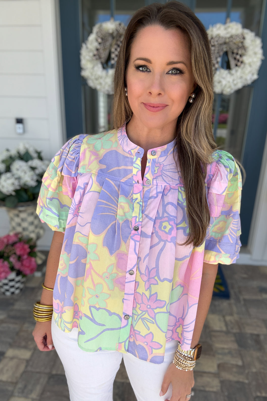 Karlie: Pretty In Pastel Blouse