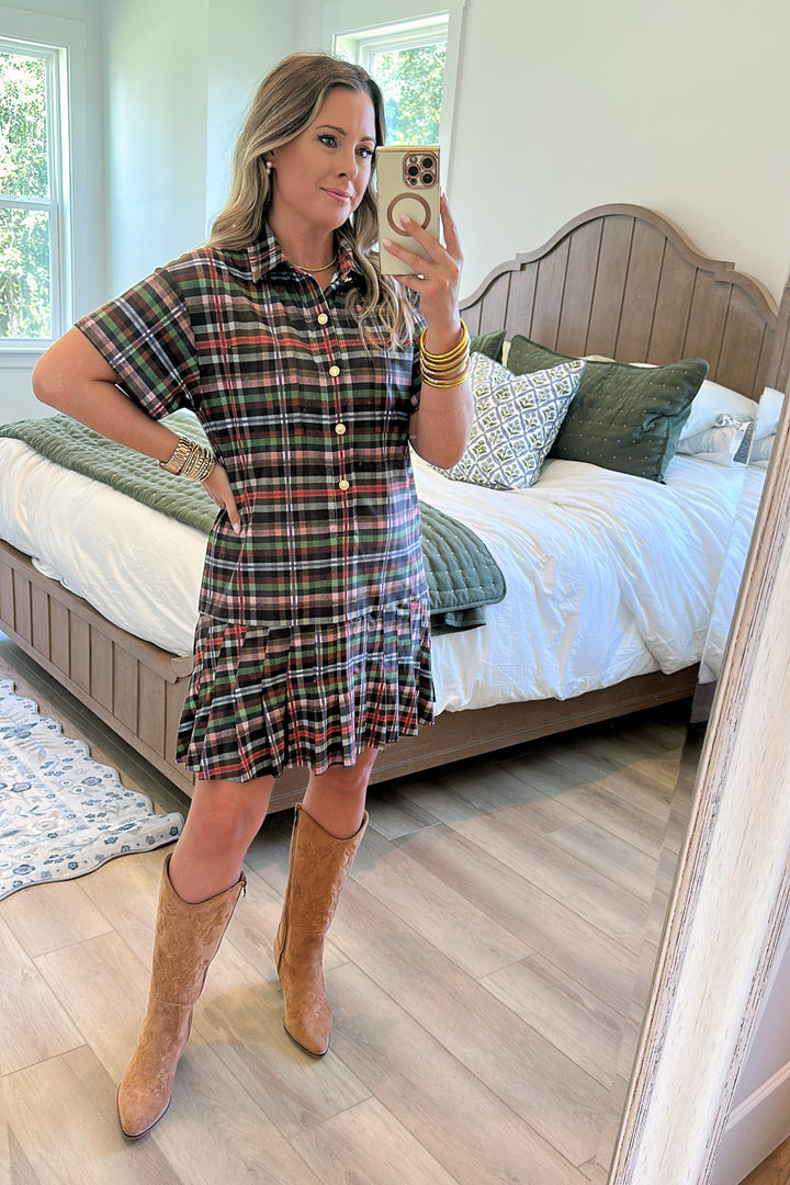 Smith & Quinn: The Aspen Dress - Stockholm Plaid