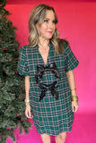 Holiday Traditions Plaid Bow Dress