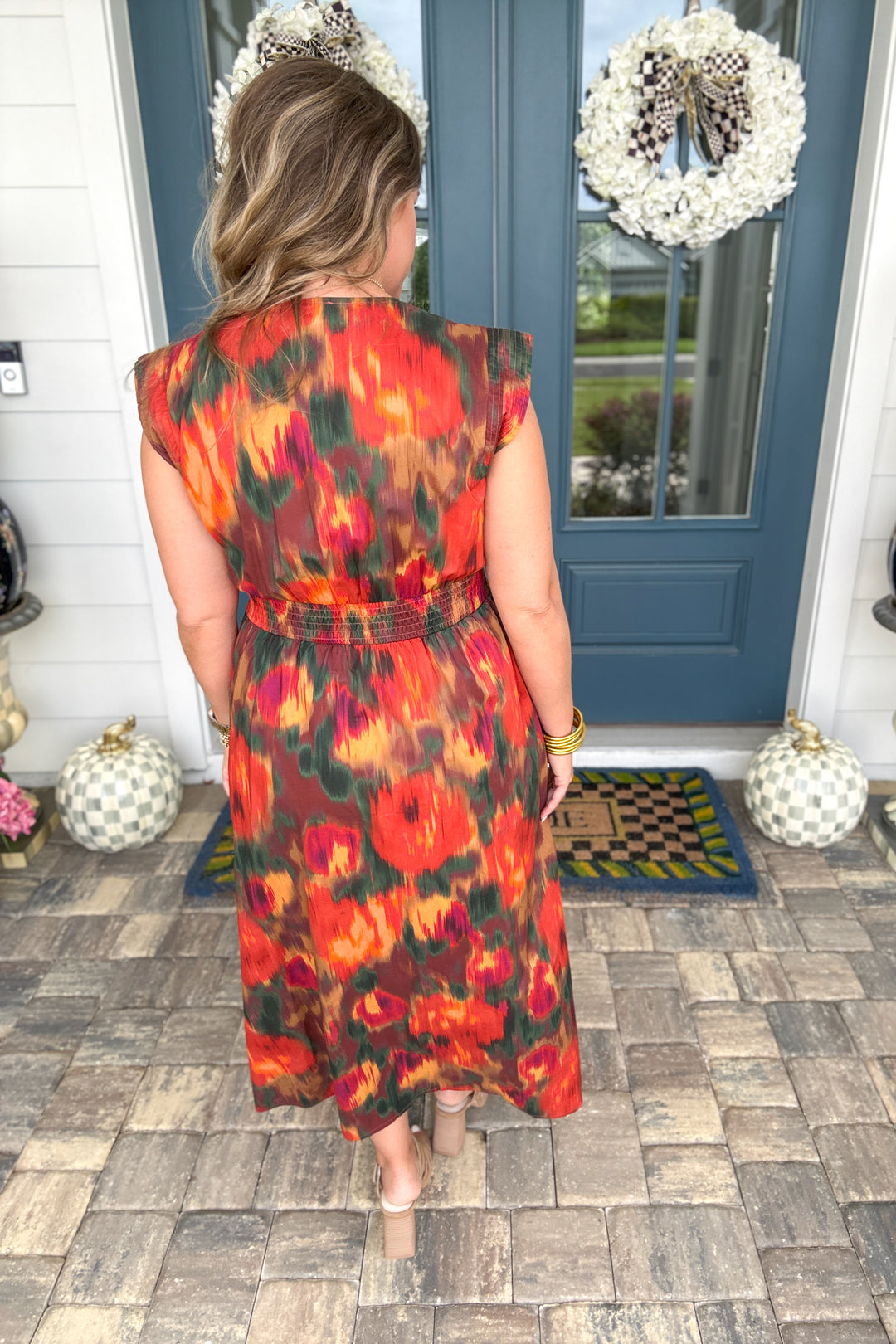Fall Sunset Midi Dress